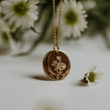 Nora Disc Necklace | 5/8" + 1/2" discs