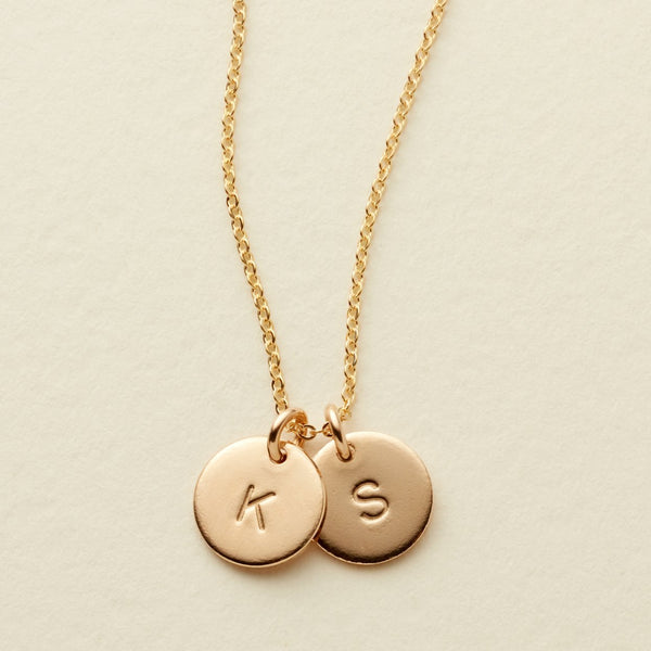 Double Disc Necklace - 3/8"