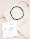 Mini Gemstone Malachite Bracelet