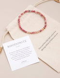 Rhodonite Mini Energy Gemstone Bracelet