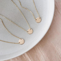 Mini Zola Disc Necklace | 1/2" Disc